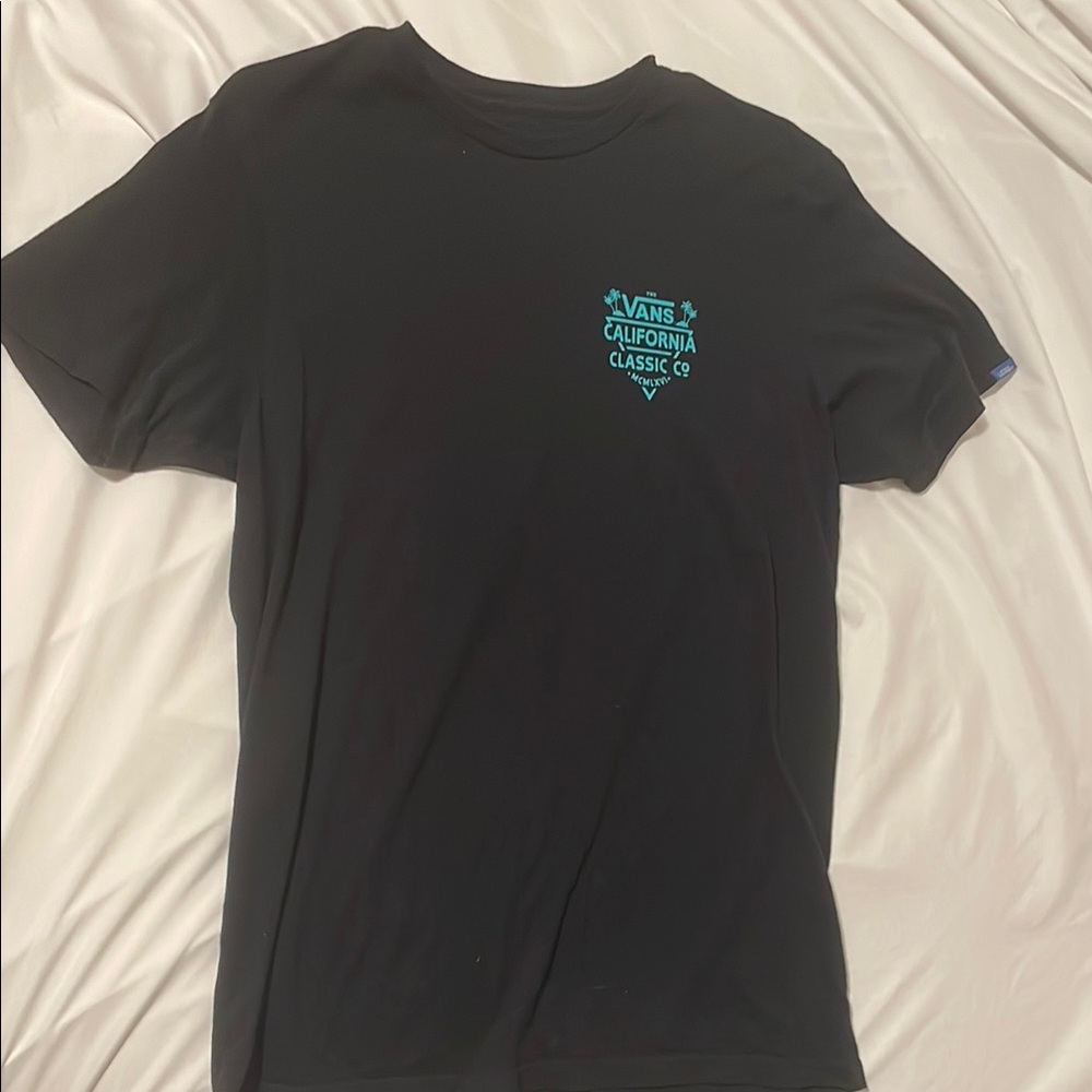 Vans Black Short Sleeve Tees Classic Style
